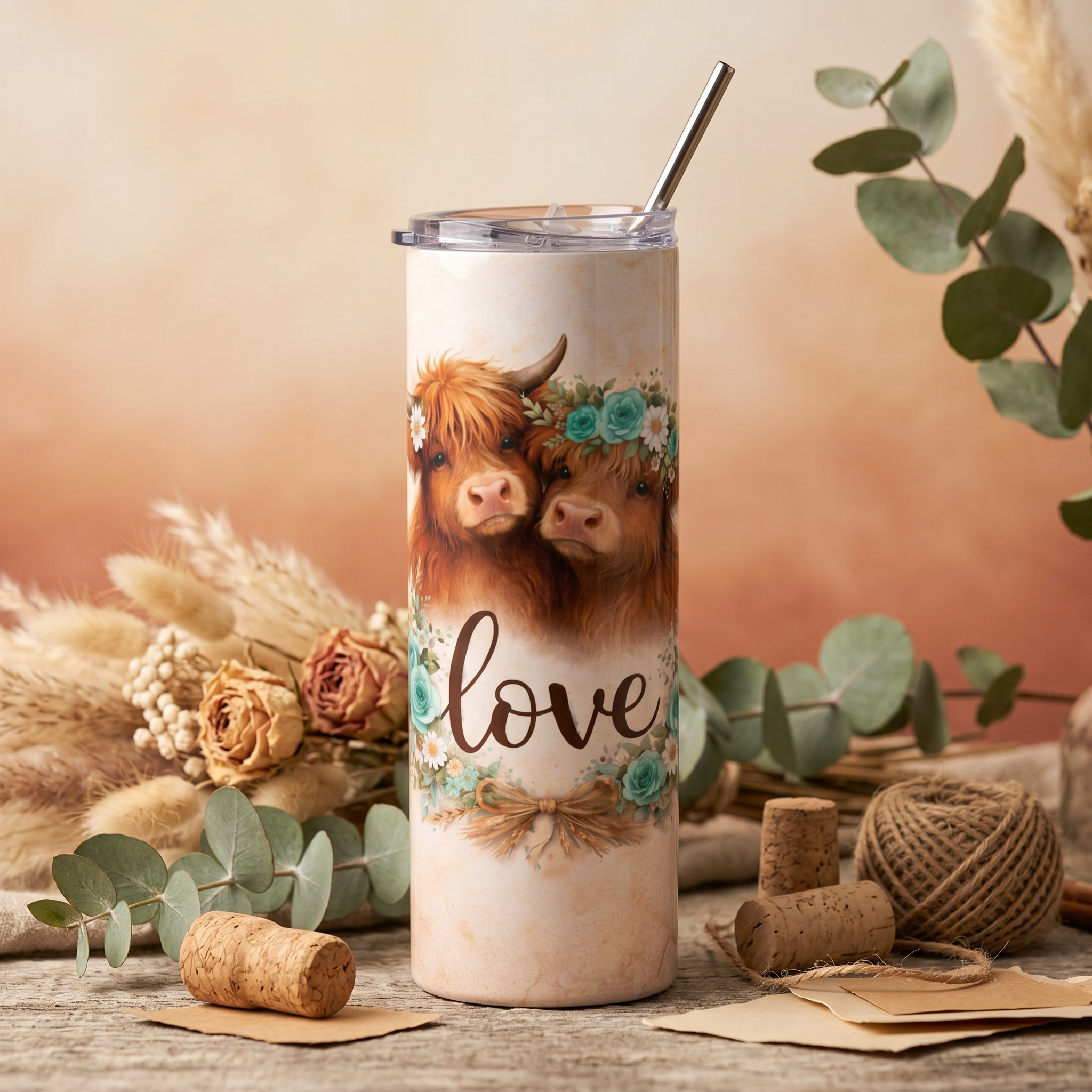 Highland Cow Tumbler